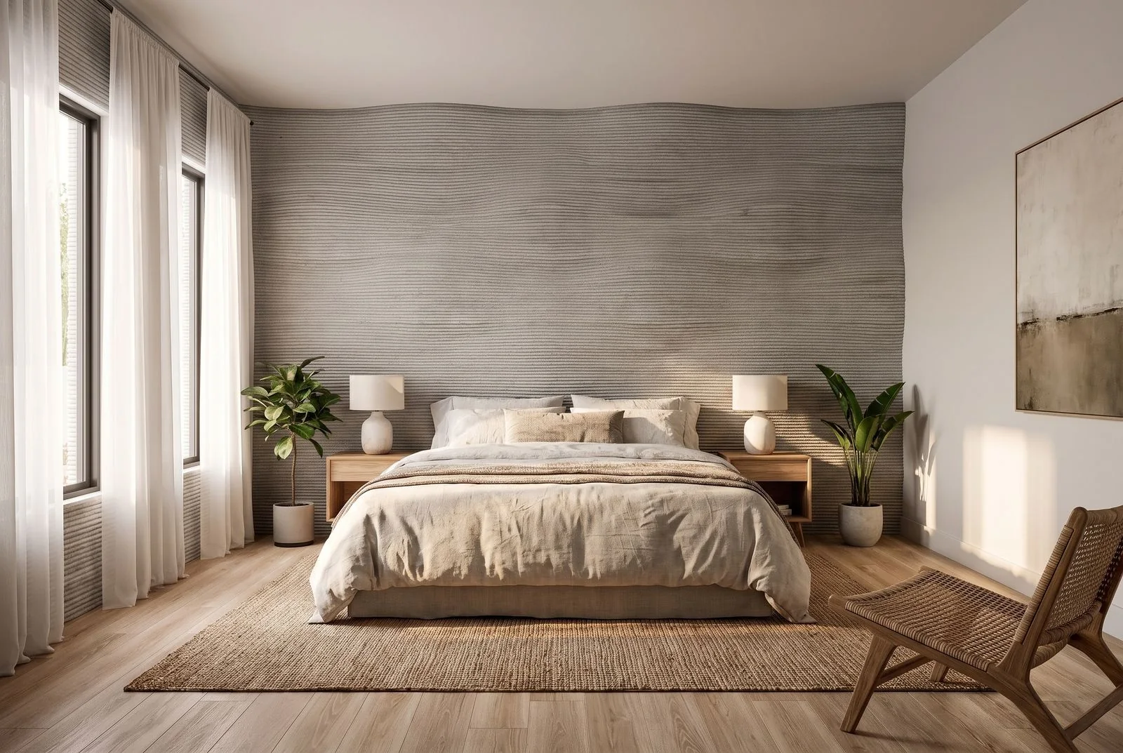 Gaia model rendering, primary bedroom